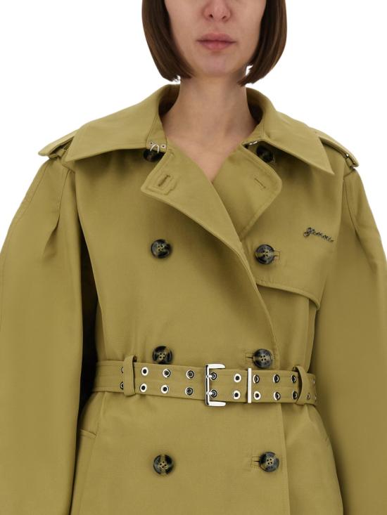 25FW 가니 헤비 트윌 미디 트렌치 코트  W0396028 BOA - GANNI