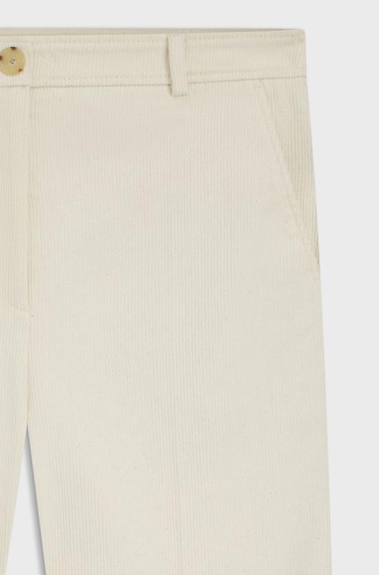 25FW 보스 스트레이트 팬츠 50549169118 WHITE - BOSS