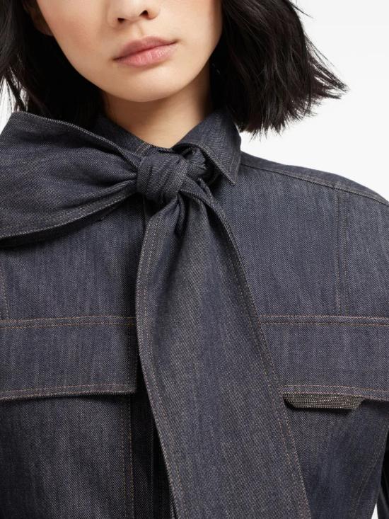 25FW 브루넬로 쿠치넬리 셔츠 MA792MY506C001 Blue - BRUNELLO CUCINELLI