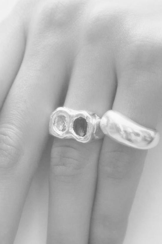  시무에로 반지 Simuero Buzo 링 실버/블루