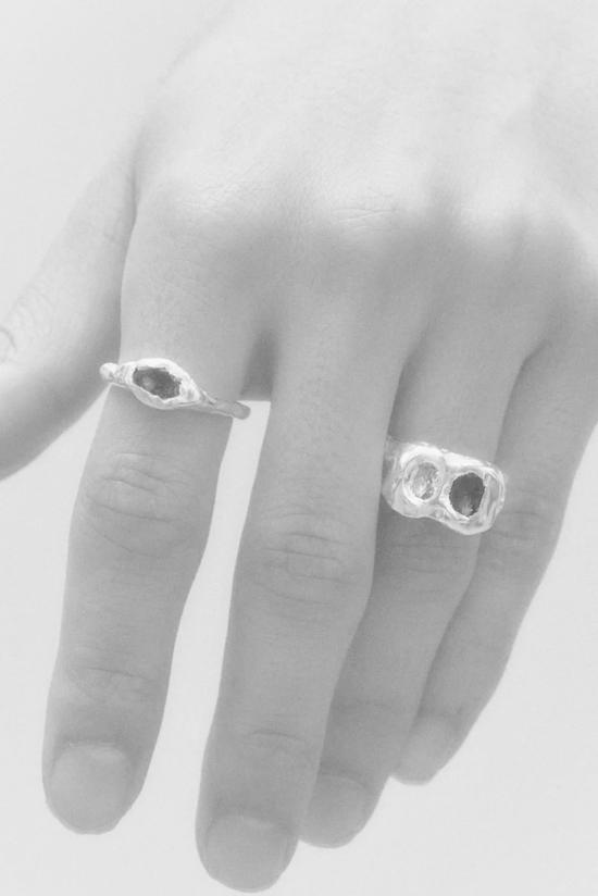  시무에로 반지 Simuero Buzo 링 실버/블루 - SIMUERO