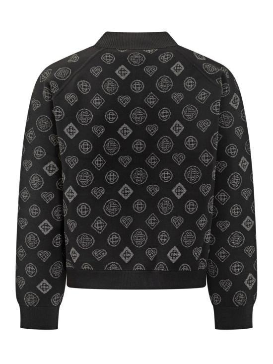 25FW 카사블랑카 봄버 자켓 MAW25KW112401 BLACK Black - CASABLANCA