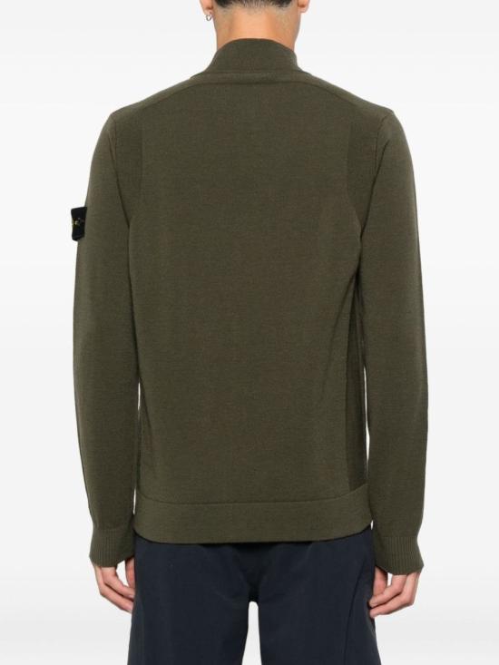 25FW 스톤 아일랜드 집업 니트 K2S155100062S00A1V0054 GREEN - STONE ISLAND