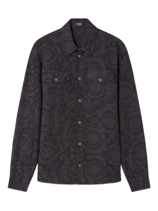 25FW 베르사체 긴팔 셔츠 10211261A150172BV70 Black