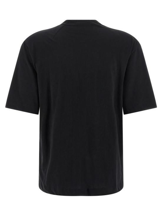 25FW 드리스 반 노튼 반팔 티셔츠 2520111612600900 Black - DRIES VAN NOTEN