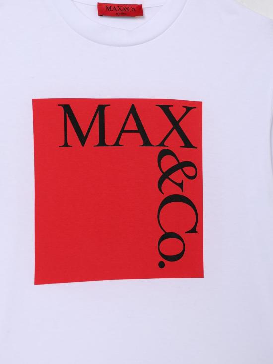 25FW [키즈] 막스앤코 티셔츠 MX0005MX057 MX10C White - MAX & CO.