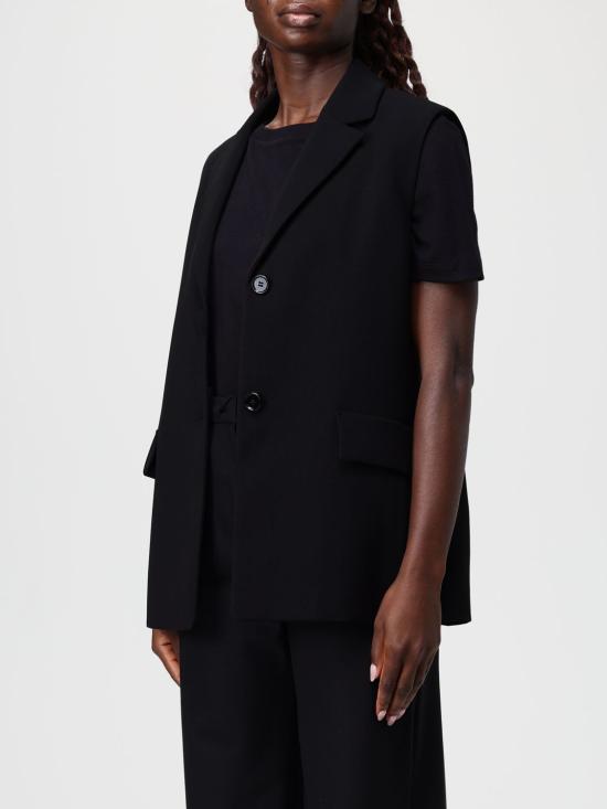 25FW 에스막스마라 반팔 티셔츠 2529976011600 009 Black - 'S MAX MARA