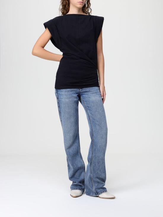 25FW 이자벨마랑 반팔 티셔츠 TS0207FAA1N41I 01BK Black - ISABEL MARANT