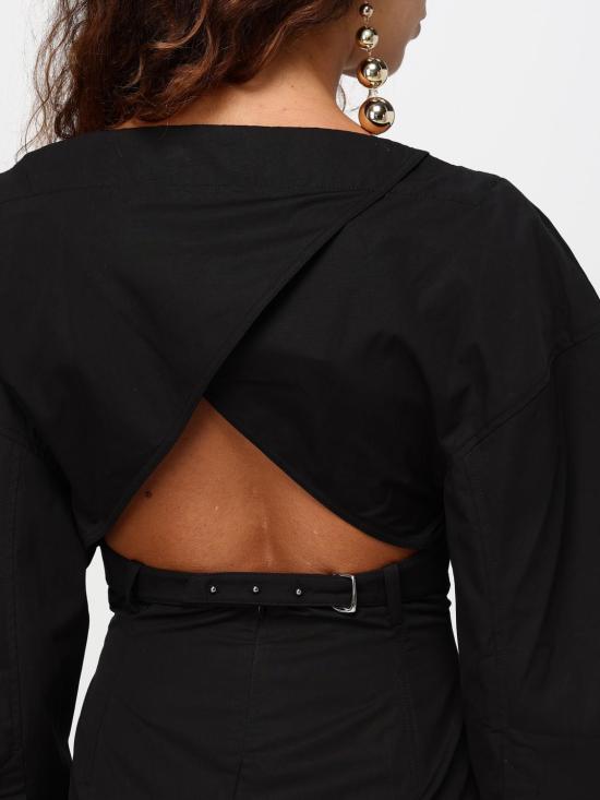 25FW 자크뮈스 롱 원피스 24H243DR1991519 990 Black - JACQUEMUS