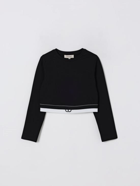 25FW [키즈] 트윈셋 티셔츠 252GJ2322 00006 Black