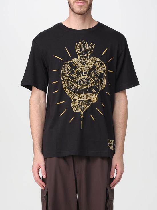 25FW 저스트까발리 반팔 티셔츠 79OAHT20CJ500 899 Black