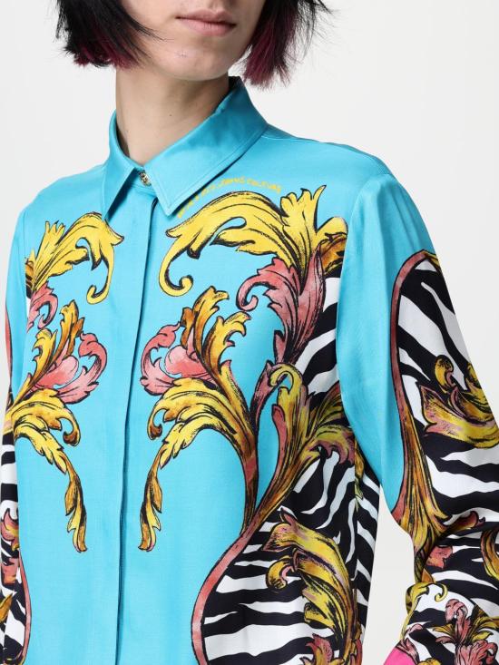 25SS 베르사체 블라우스 78HAL2P1NS650 288 Blue - VERSACE