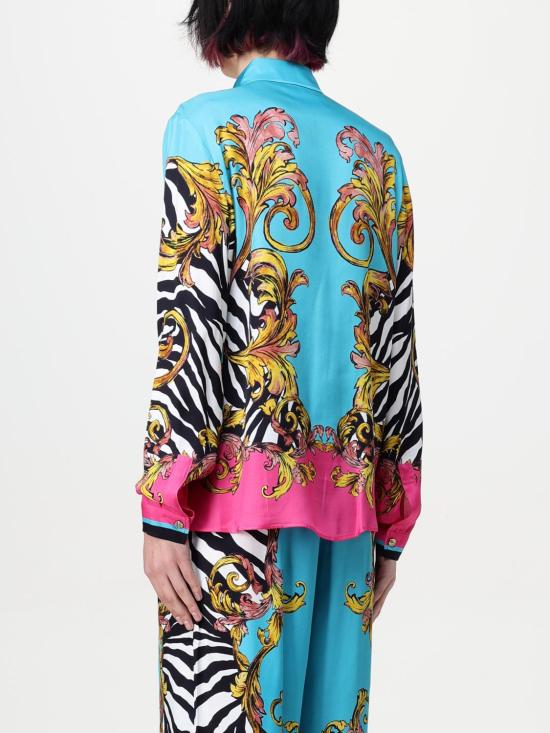 25SS 베르사체 블라우스 78HAL2P1NS650 288 Blue - VERSACE