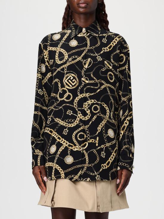 25FW 발망 블라우스 FF1HS435SF00 EAD Black