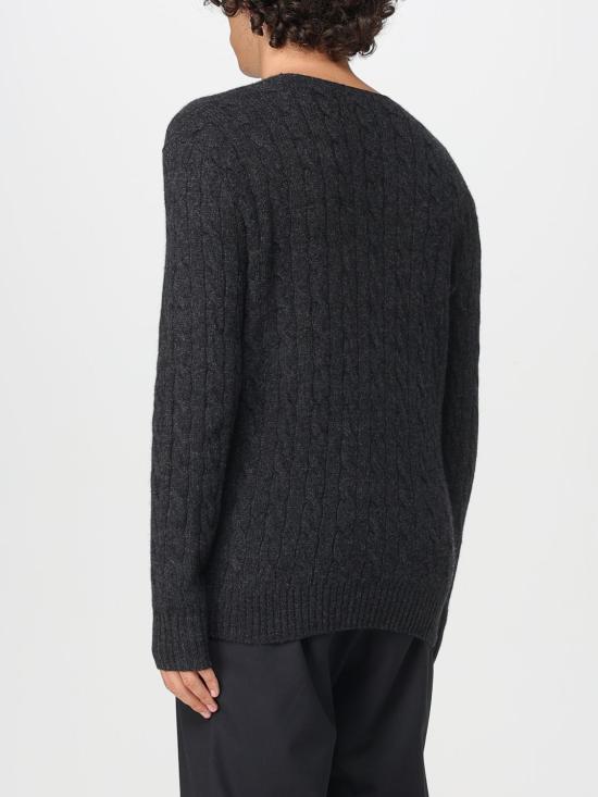 25FW 폴로 랄프로렌 케이블 니트 스웨터 710876762 013 Grey - POLO RALPH LAUREN