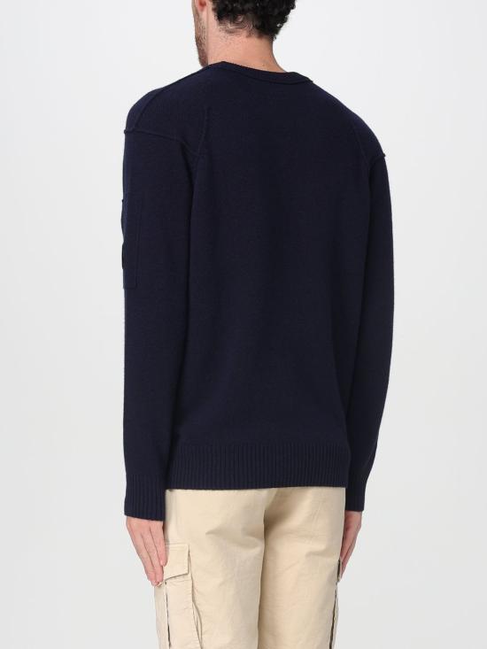 25FW 씨피 컴퍼니 램스울 GRS 크루넥 렌즈 스웨터 RFCMKN707A110149A 888 Blue - C.P. COMPANY