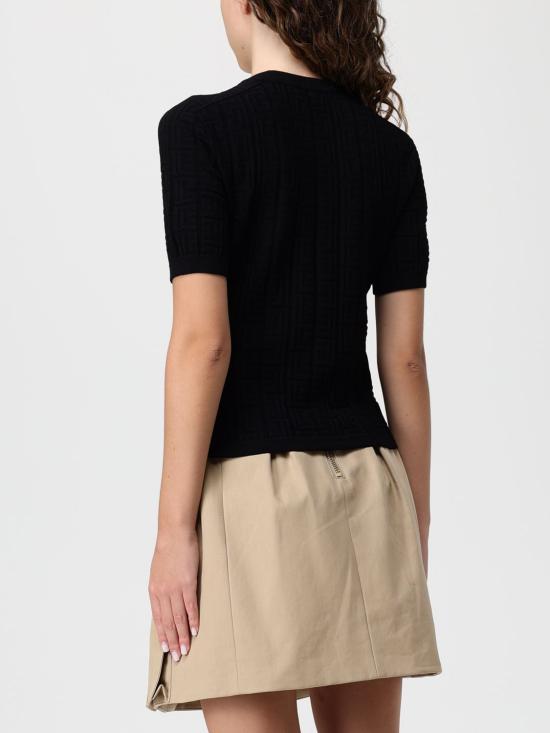 25FW 발망 반팔 티셔츠 FF1ALA75KI63 0PA Black - BALMAIN