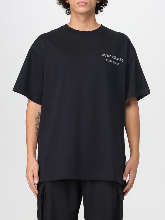 25FW 저스트까발리 반팔 티셔츠 79OAHE14CJ118 899 Black