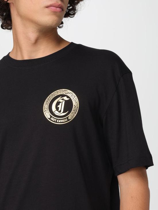 25FW 저스트까발리 반팔 티셔츠 79OAHT11CJ500 899 Black - JUST CAVALLI