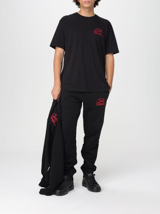 25FW 저스트까발리 긴팔 티셔츠 79OAIT14CF500 899 Black - JUST CAVALLI