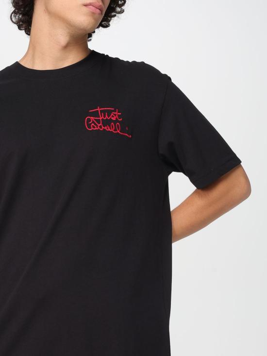 25FW 저스트까발리 반팔 티셔츠 79OAHT14CJ500 899 Black - JUST CAVALLI