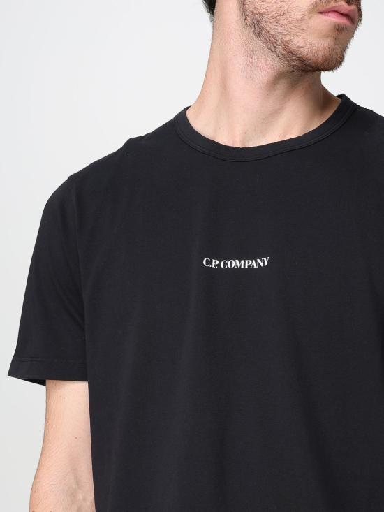 25FW 씨피 컴퍼니 반팔 티셔츠 RCCMTS727A005431G 999 Black - C.P. COMPANY