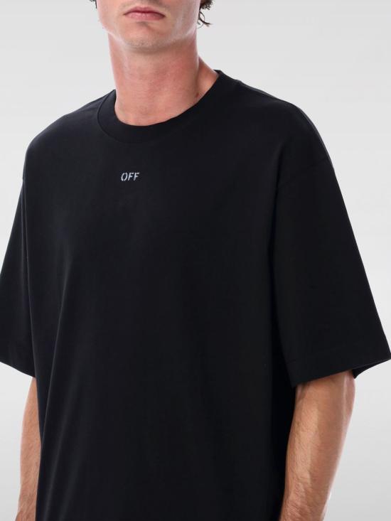 25FW 오프화이트 반팔 티셔츠 OMAA120F25JER00D 1041 Black - OFF WHITE