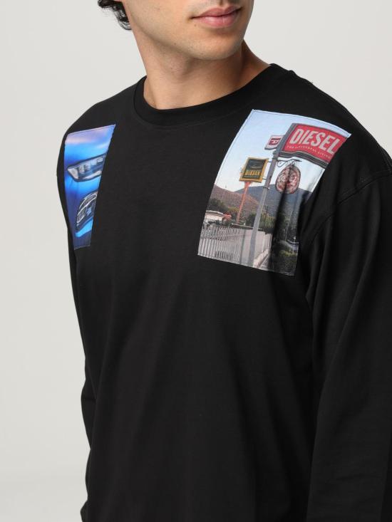 25FW 디젤 반팔 티셔츠 A194680PLAT 9XX Black - DIESEL