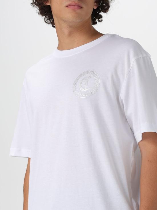 25FW 저스트까발리 반팔 티셔츠 79OAHT11CJ500 003 White - JUST CAVALLI
