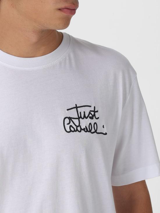 25FW 저스트까발리 반팔 티셔츠 79OAHT14CJ500 003 White - JUST CAVALLI