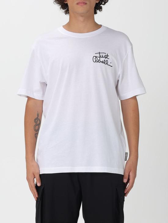 25FW 저스트까발리 반팔 티셔츠 79OAHT14CJ500 003 White