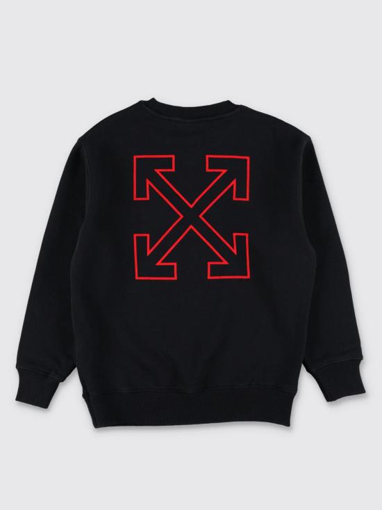 25FW [키즈] 오프화이트 풀오버 OBBA001F25FLE007 1025 Black - OFF WHITE