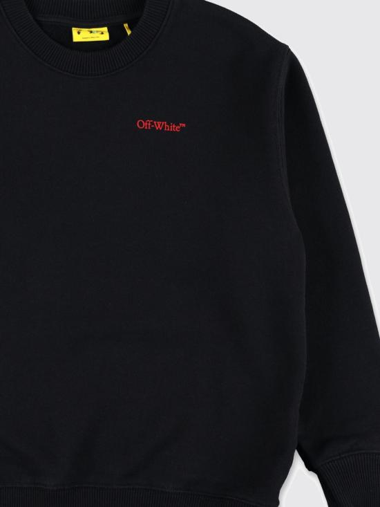 25FW [키즈] 오프화이트 풀오버 OBBA001F25FLE007 1025 Black - OFF WHITE