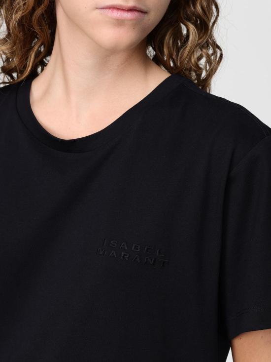25FW 이자벨마랑 반팔 티셔츠 TS0103FAA2N44I 01BK Black - ISABEL MARANT