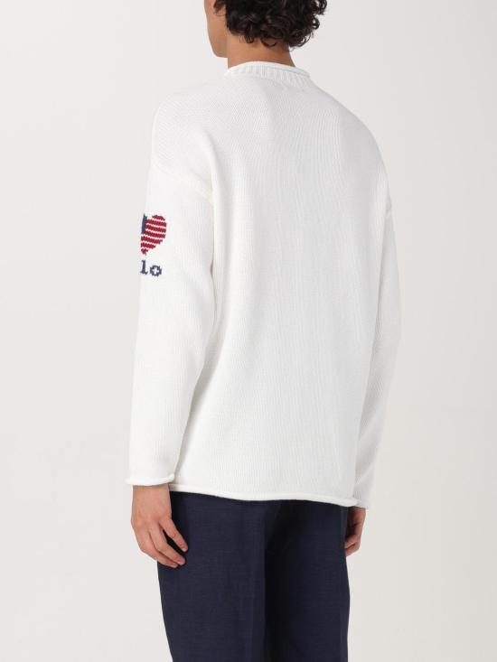 25FW 폴로 랄프로렌 스웨터 710962906 001 White - POLO RALPH LAUREN