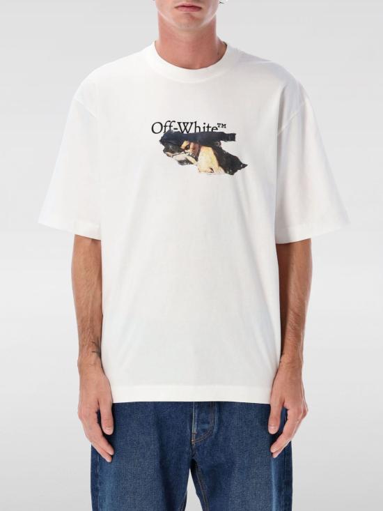 25FW 오프화이트 반팔 티셔츠 OMAA120F25JER00U 0110 White