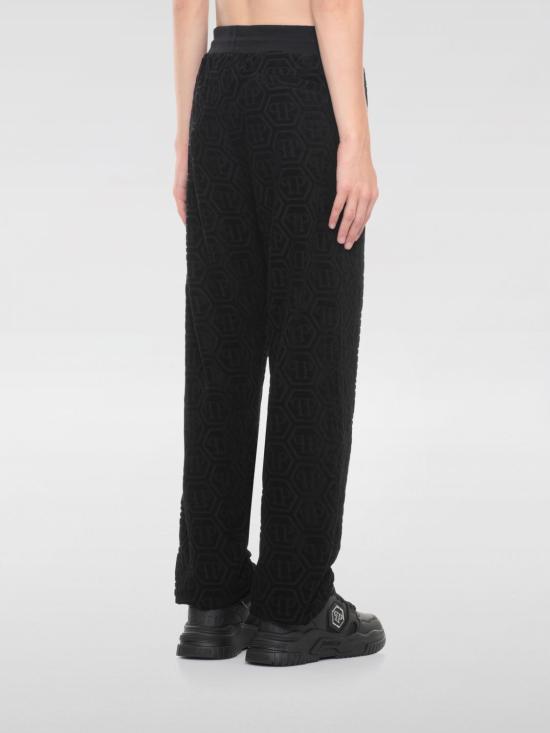 25FW 필립 플레인 스트레이트 팬츠 FAECMJT2658PTE021N 02 Black - PHILIPP PLEIN