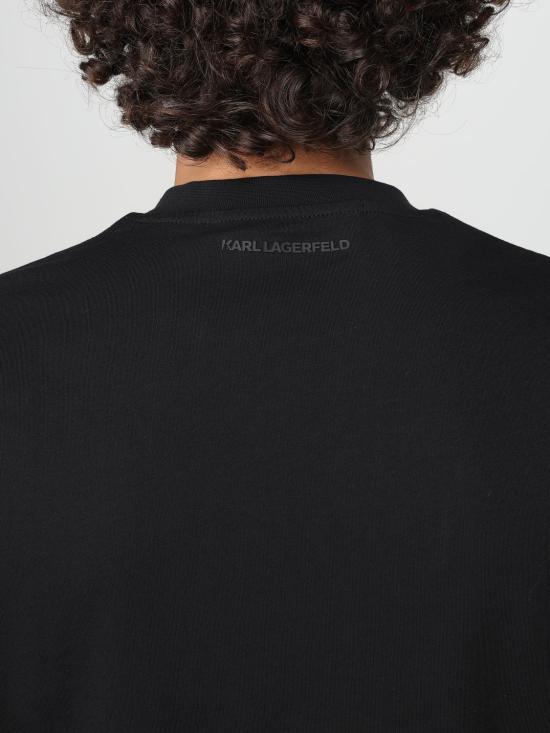 26FW 칼라거펠트 반팔 티셔츠 755710500224 990 Black - KARL LAGERFELD
