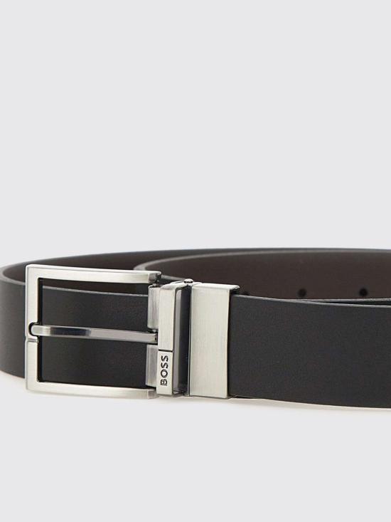 25FW 보스 가죽 벨트 50537100 205 Brown - BOSS