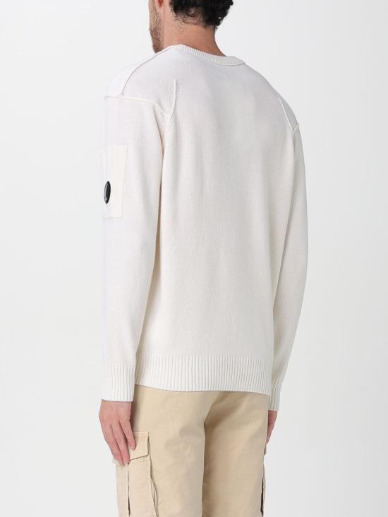25FW 씨피 컴퍼니 램스울 GRS 크루넥 렌즈 스웨터 RFCMKN707A110149A 103 White - C.P. COMPANY
