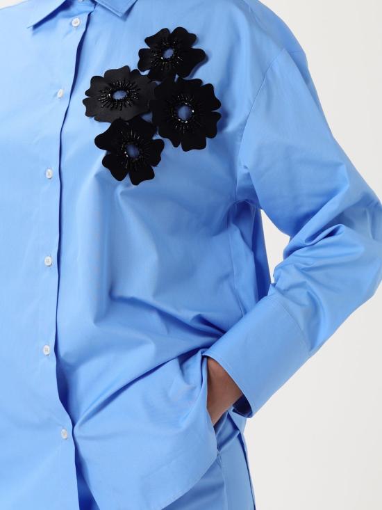 25SS 엠에스지엠 블라우스 31MDE22X257100 84 Gnawed Blue - MSGM