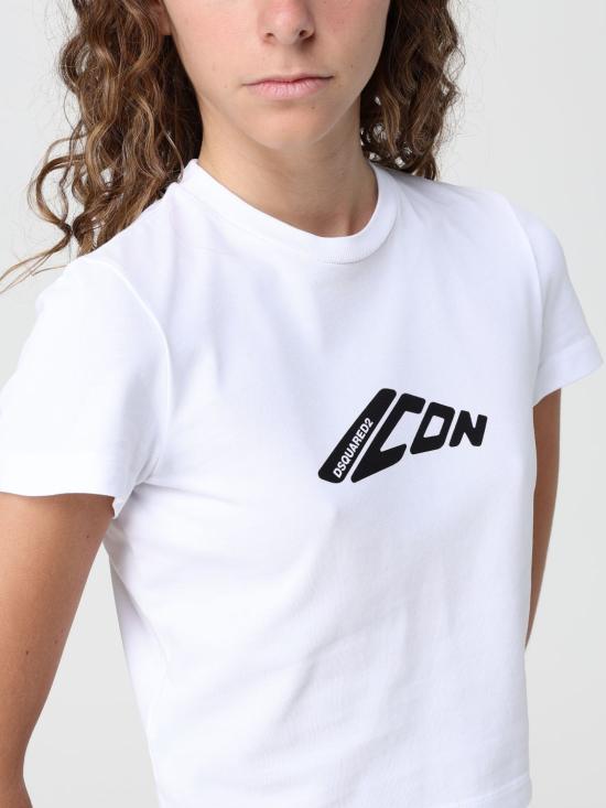 25FW 디스퀘어드2 반팔 티셔츠 S80GC0080D20033 100 White - DSQUARED2