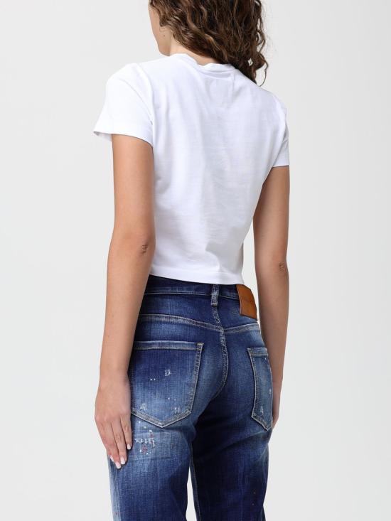 25FW 디스퀘어드2 반팔 티셔츠 S80GC0080D20033 100 White - DSQUARED2