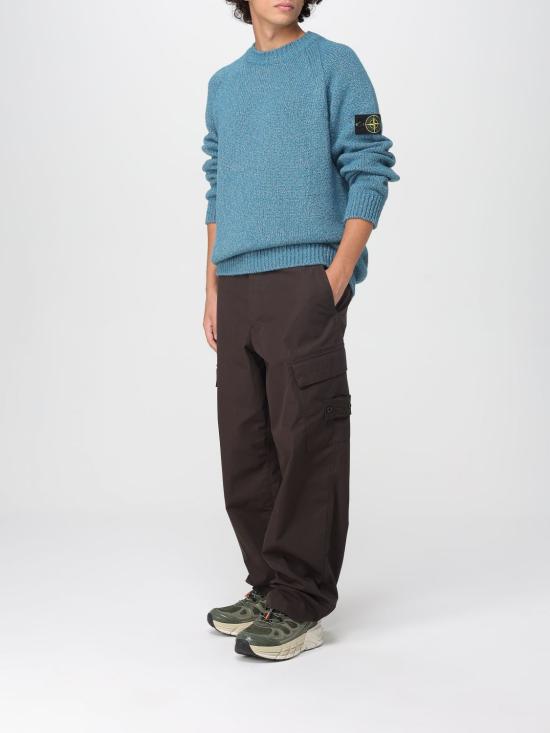 25FW 스톤 아일랜드 스웨터 5100050S00N1 V0M57 Gnawed Blue - STONE ISLAND