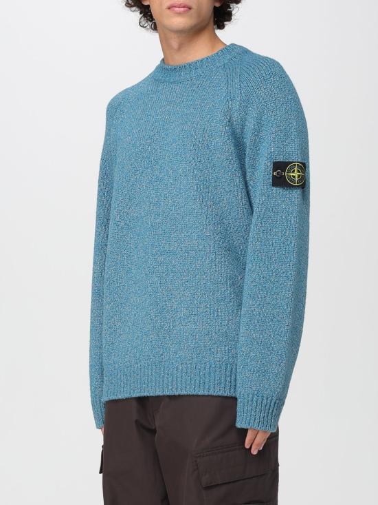 25FW 스톤 아일랜드 스웨터 5100050S00N1 V0M57 Gnawed Blue - STONE ISLAND