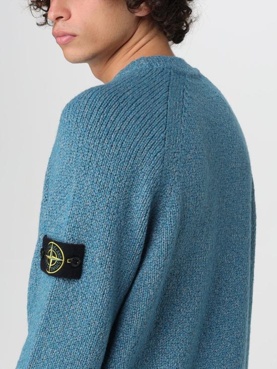 25FW 스톤 아일랜드 스웨터 5100050S00N1 V0M57 Gnawed Blue - STONE ISLAND
