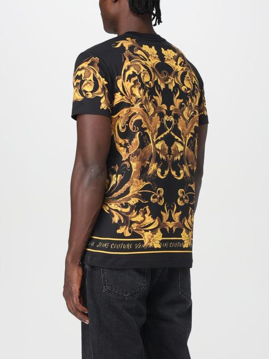 25FW 베르사체 반팔 티셔츠 79GAH6SBJS505 G89 Black - VERSACE