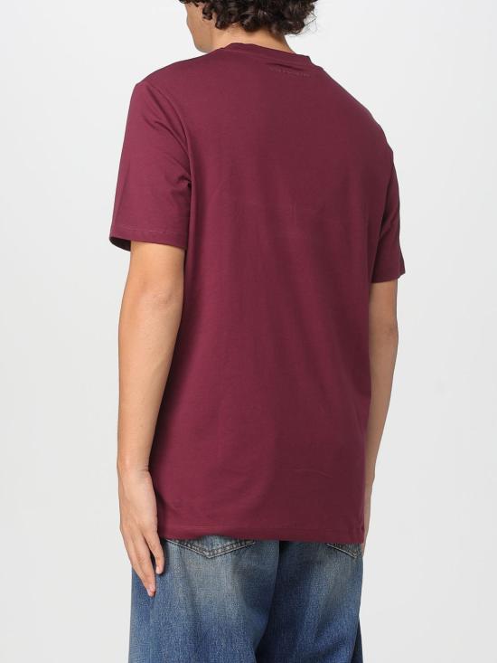 26SS 칼라거펠트 반팔 티셔츠 755710554224 380 Burgundy - KARL LAGERFELD