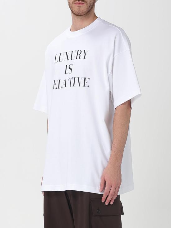 25FW 모스키노 반팔 티셔츠 07015442 M 1001 White - MOSCHINO