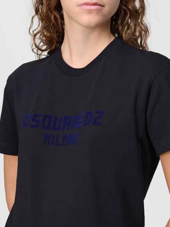 25FW 디스퀘어드2 반팔 티셔츠 S75GD0471D20020 974 Black - DSQUARED2